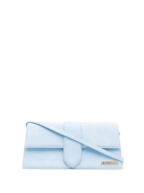 Jacquemus logo-plaque leather shoulder bag - Blue - zdjęcie produktu nr 1