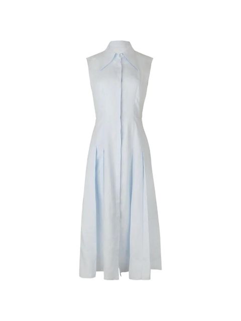 Gabriela Hearst pleated shirt dress - Blue - zdjęcie produktu nr 1
