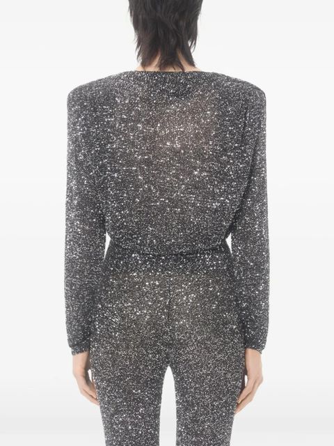 Valentino Garavani sequin-embellished sweater - Black