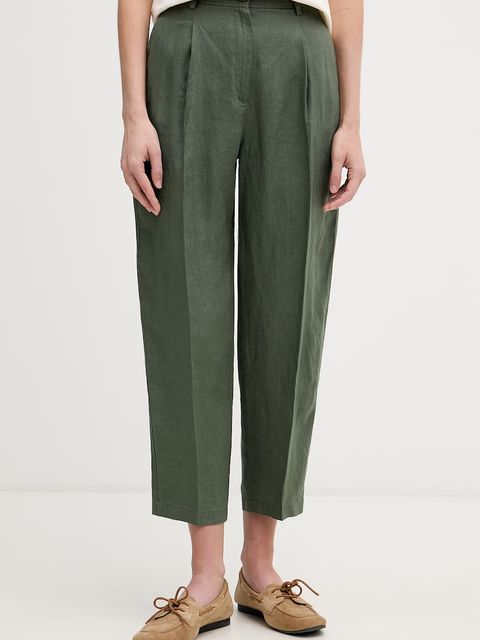 United Colors of Benetton spodnie damskie lniane - zdjęcie produktu nr 1