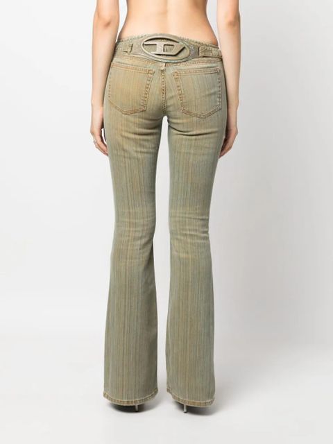 Diesel logo-plaque flared jeans - Brown - zdjęcie produktu nr 2