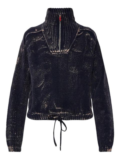 Diesel M-Marcellette half-zip sweater - Blue - zdjęcie produktu nr 1