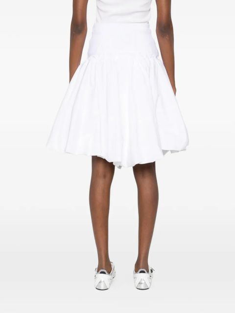 The Attico pleated midi skirt - White