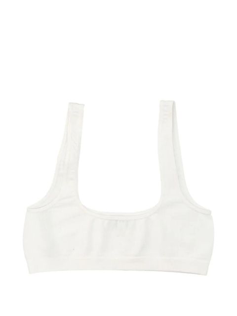 MM6 Maison Margiela Numbers-motif bralette - White - zdjęcie produktu nr 2