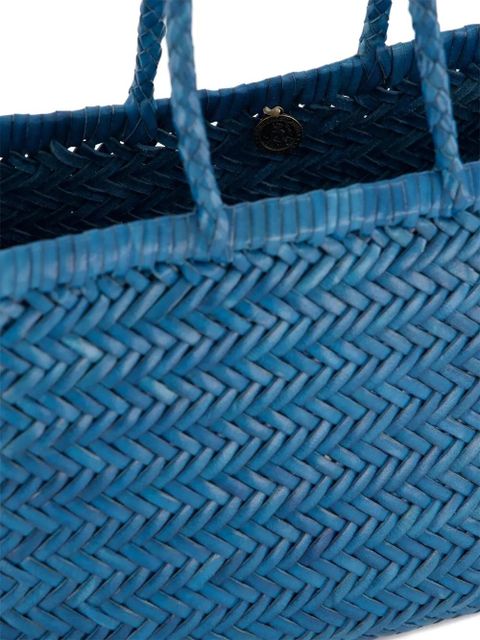 DRAGON DIFFUSION small Triple Jump woven tote bag - Blue