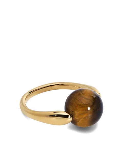 Monica Vinader gold tiger-eye ring - zdjęcie produktu nr 1