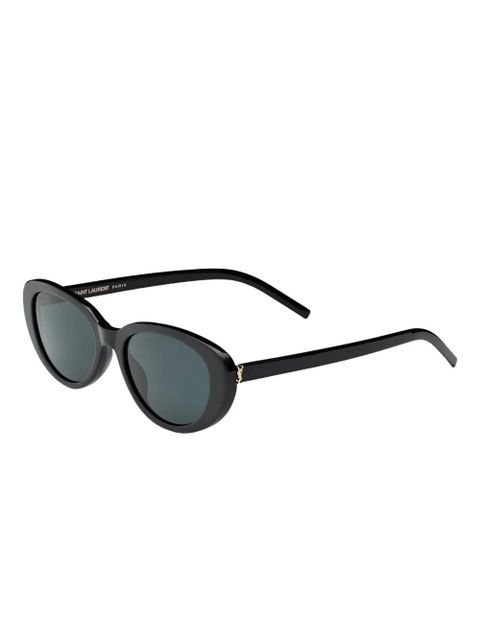 Saint Laurent Eyewear oval-frame sunglasses - Black - zdjęcie produktu nr 2