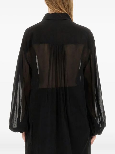 KHAITE balloon-sleeve shirt - Black - zdjęcie produktu nr 2