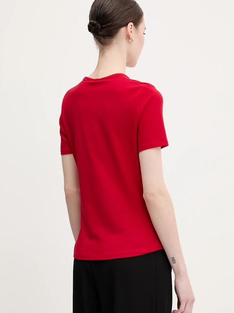 Tommy Hilfiger t-shirt damski kolor czerwony WW0WW45809