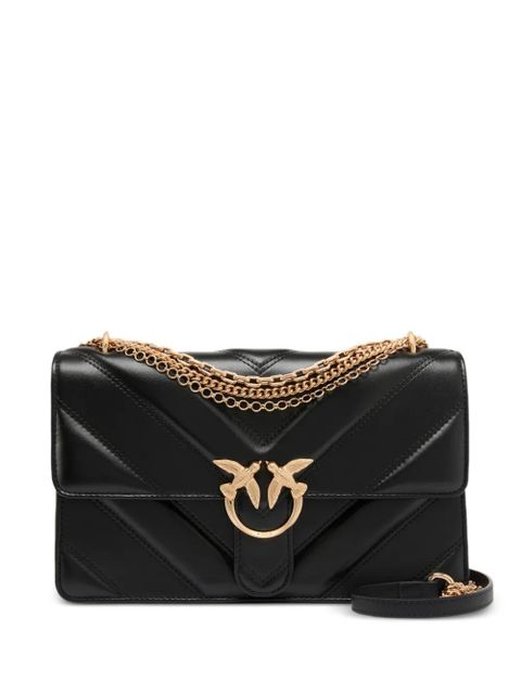 PINKO medium Love Bag One chevron shoulder bag - Black - zdjęcie produktu nr 1