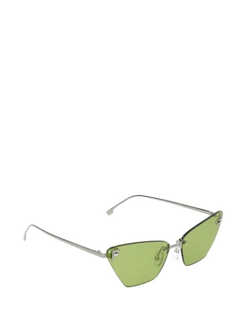 FENDI cat-eye-frame sunglasses - Green