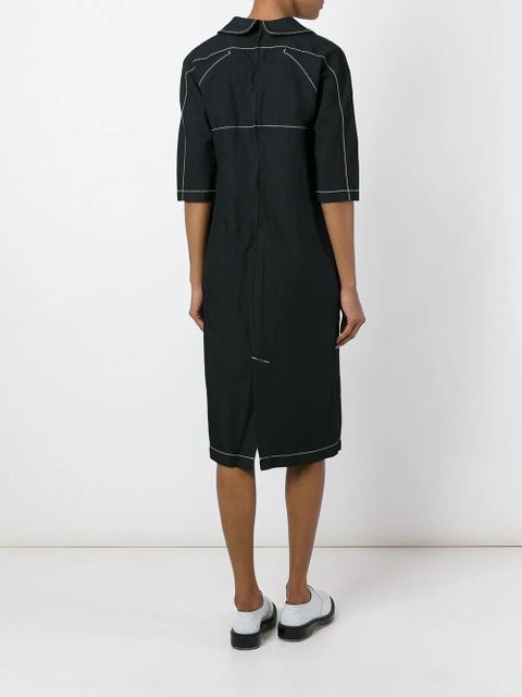 Comme Des Garçons relaxed boxy collar dress - Black