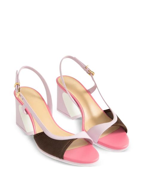 FENDI asymmetric heeled sandals - Purple - zdjęcie produktu nr 2