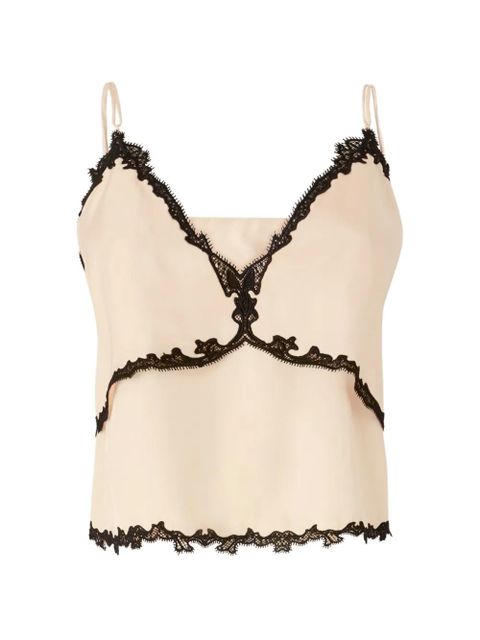 PINKO lace-trim top - Neutrals - zdjęcie produktu nr 1