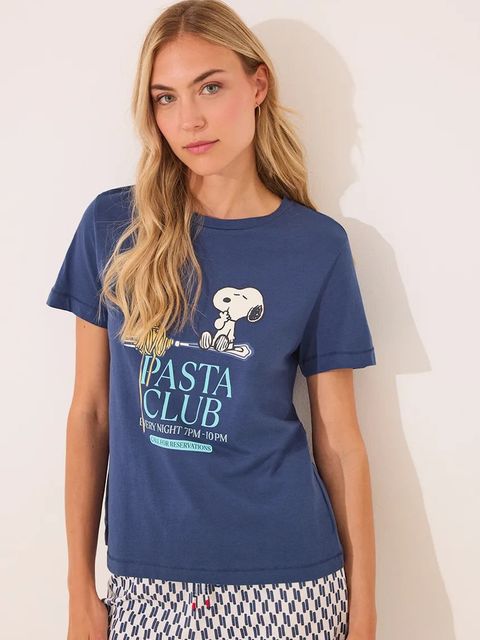 women'secret piżama bawełniana damska kolor granatowy 3132107 - zdjęcie produktu nr 2