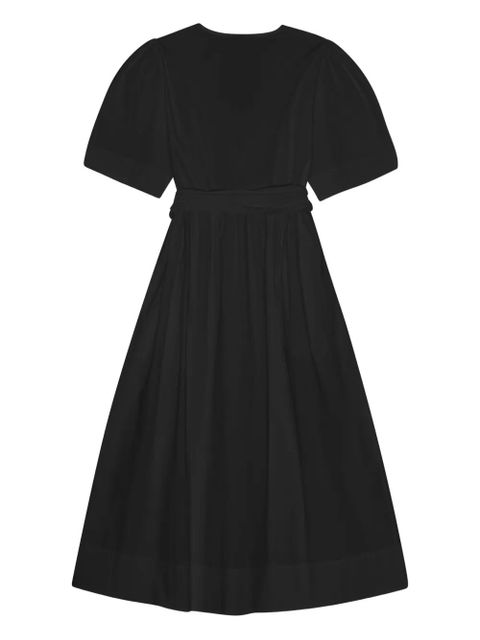 GANNI puff-sleeve belted dress - Black - zdjęcie produktu nr 2