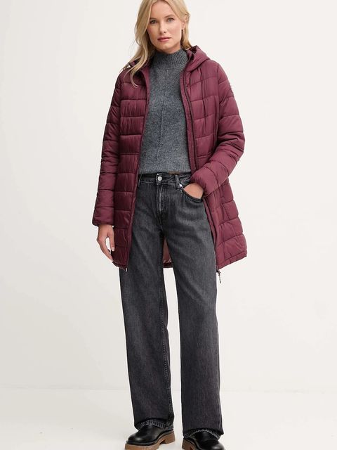 Pepe Jeans kurtka kolor bordowy przejściowa PL4024372
