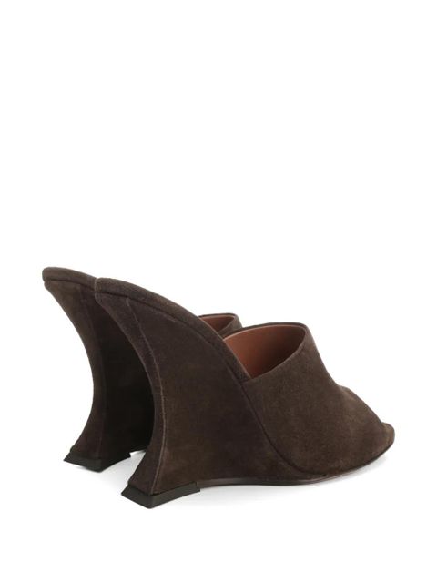 Paris Texas Nina sculpted-heel suede sandals - Brown