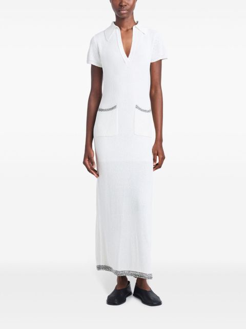 Proenza Schouler contrast-trim knit dress - White