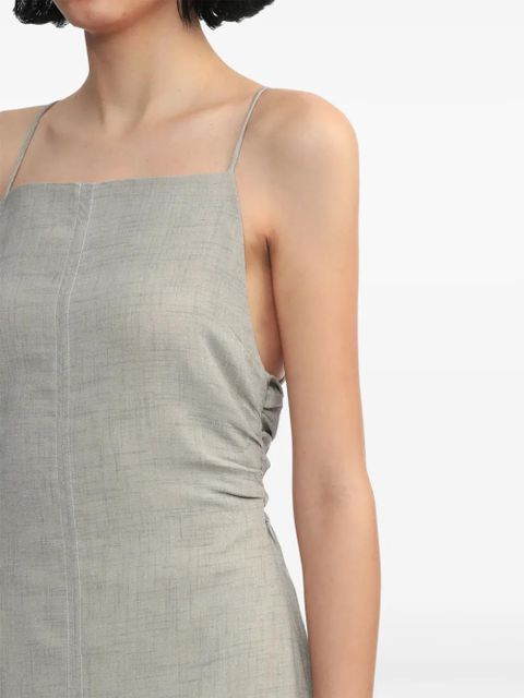 GANNI mélange tied maxi dress - Grey - zdjęcie produktu nr 2