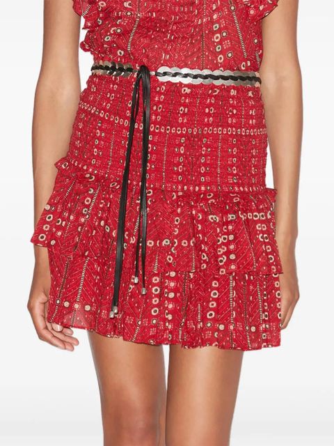 MARANT ÉTOILE Naomi mini skirt - Red - zdjęcie produktu nr 2