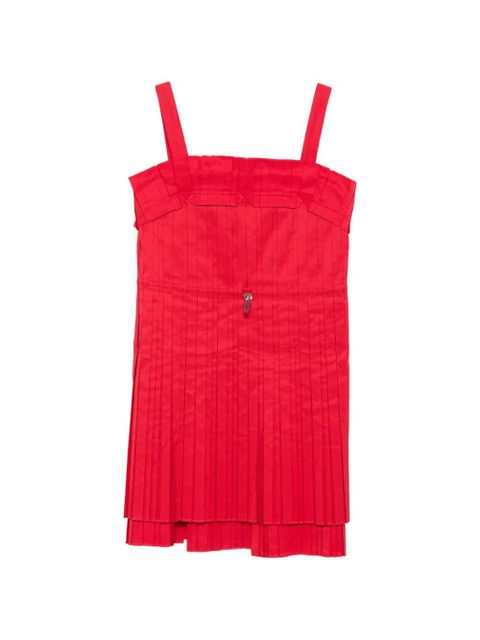 FENDI pleated mini dress - Red - zdjęcie produktu nr 1