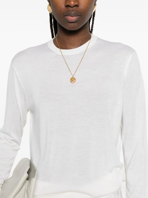 TOTEME long-sleeve crew-neck sweater - Neutrals