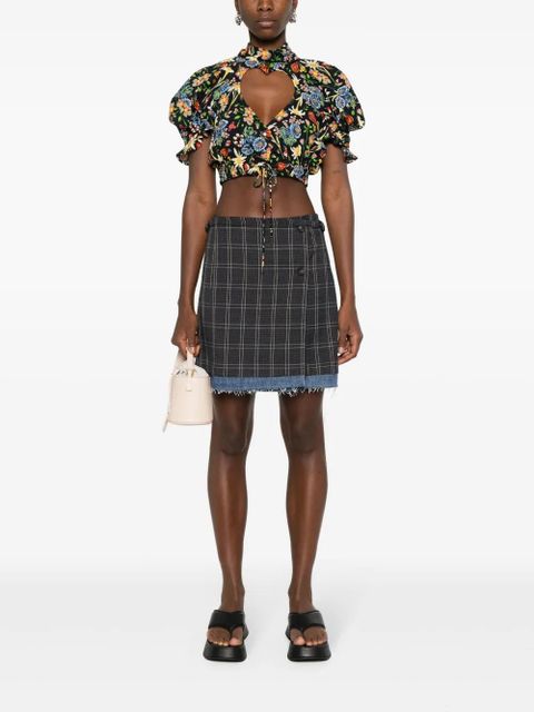 Vivienne Westwood floral cropped blouse - Black - zdjęcie produktu nr 2