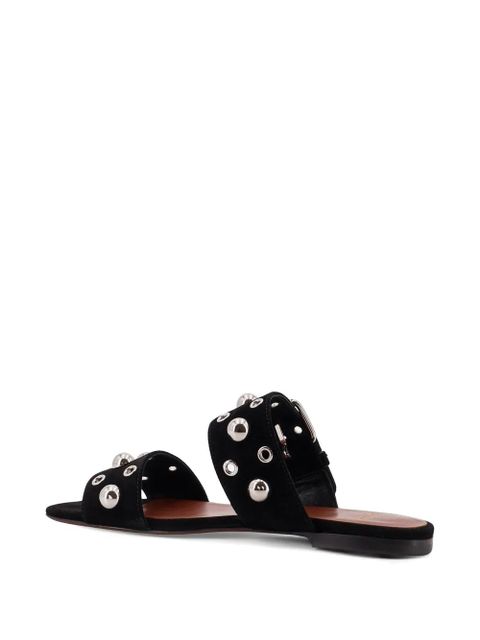 Valentino Garavani buckle-fastening studded sandals - Black