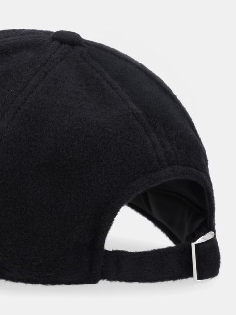 BOSS czapka z daszkiem z dodatkiem wełny kolor czarny 50550609 - zdjęcie produktu nr 2