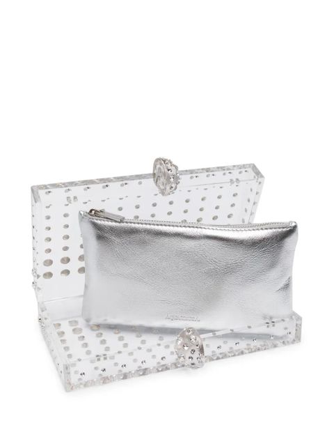 Aquazzura Tequila clutch bag - Neutrals