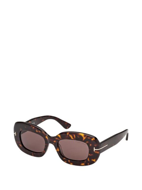 TOM FORD Eyewear t-detail geometric sunglasses - Brown - zdjęcie produktu nr 2