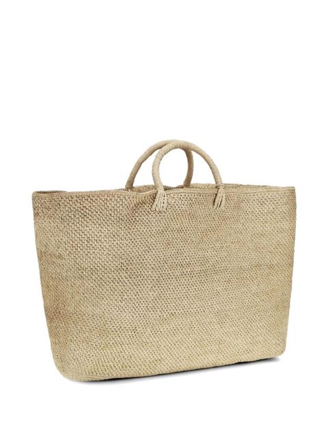 Manebi maxi Saona woven tote bag - Neutrals