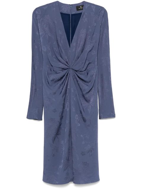 ETRO jacquard midi dress - Blue - zdjęcie produktu nr 1
