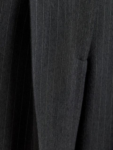 Essentiel Antwerp pleated pinstripe-pattern trousers - Grey