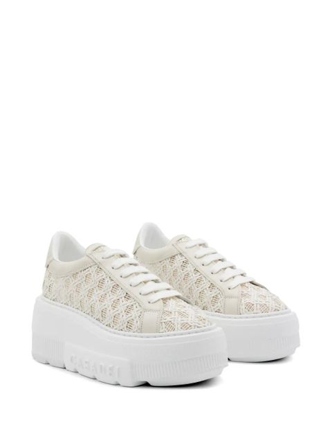Casadei woven platform sneakers - Neutrals - zdjęcie produktu nr 2