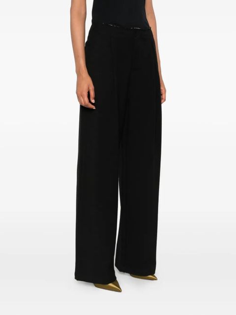 Eleh pleated pocket trousers - Black