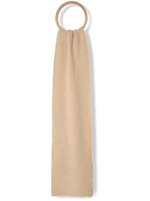 Lanvin ribbed scarf - Neutrals - zdjęcie produktu nr 1