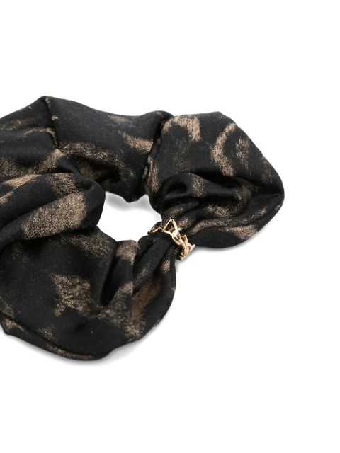Saint Laurent silk-cashmere hair scrunchie - Black - zdjęcie produktu nr 2