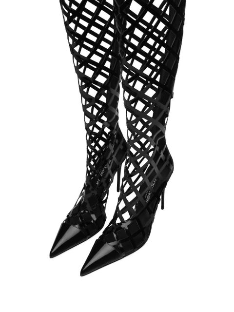 Dolce & Gabbana cage knee-length boots - Black