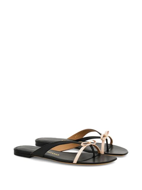 Ferragamo bow-detail flip flops - Black
