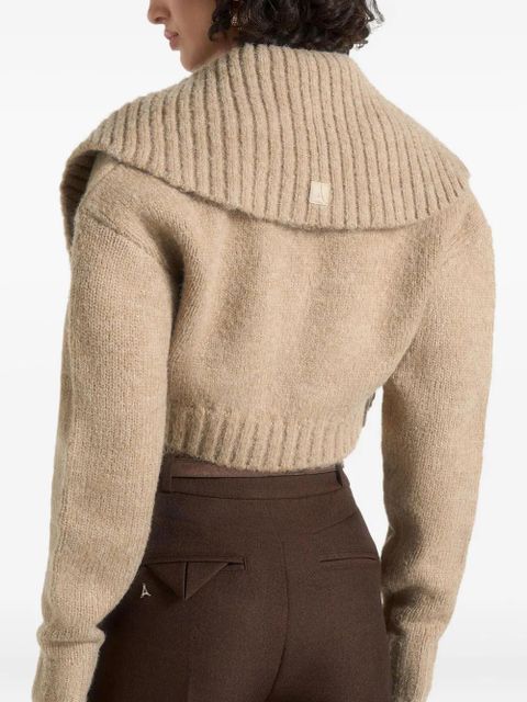 Manière De Voir Emya twisted bandeau shawl top - Neutrals