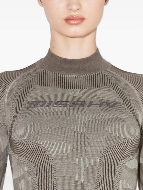 MISBHV camo jacquard long-sleeve top - Grey