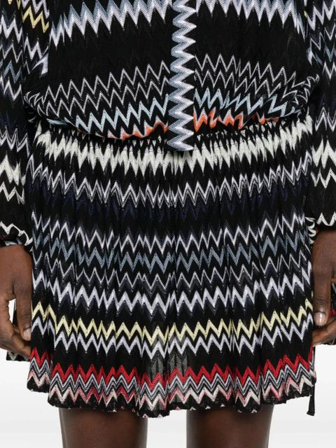 Missoni chevron-pattern mini dress - Black