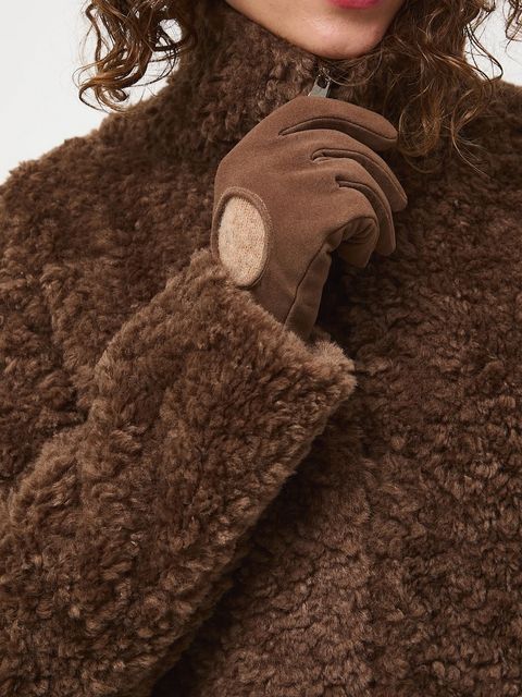 Medicine kurtka damska kolor brązowy przejściowa oversize