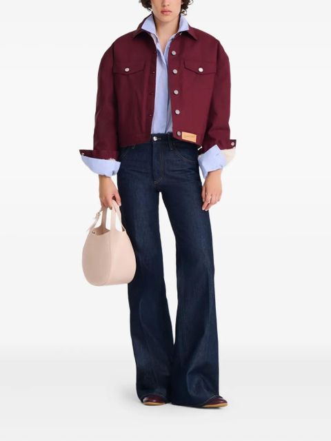 Longchamp small Le Foulonné grained-leather tote bag - Neutrals - zdjęcie produktu nr 2