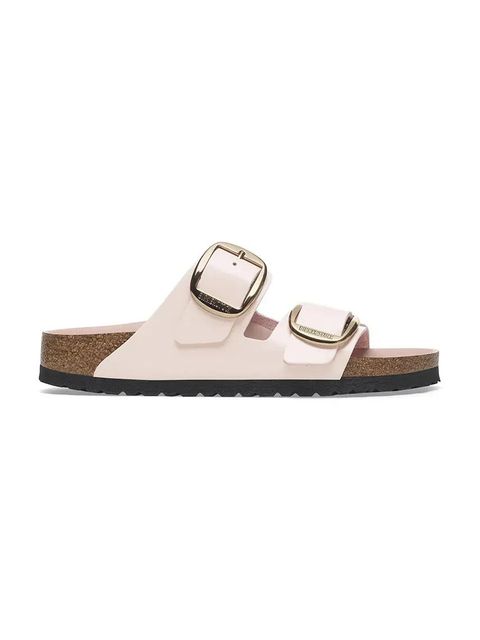 Birkenstock klapki skórzane Arizona Big Buckle damskie kolor różowy 1029392 - zdjęcie produktu nr 1