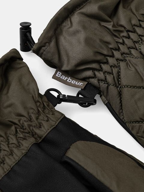 Barbour rękawiczki damskie kolor zielony LGL0142 - zdjęcie produktu nr 2