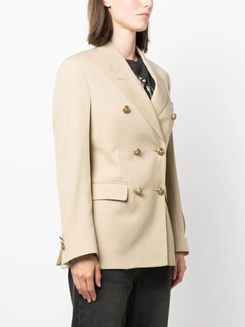 Golden Goose double-breasted virgin wool blazer - Neutrals