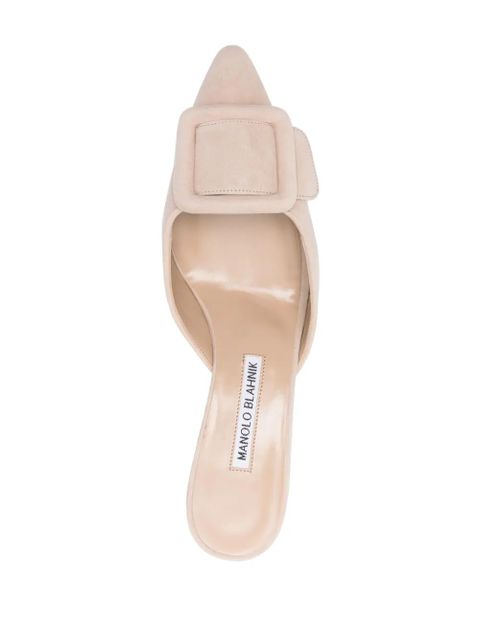 Manolo Blahnik Maysale 50mm suede pumps - Neutrals - zdjęcie produktu nr 2